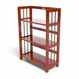 Kệ sách gỗ cao su 3 tầng rộng 50cm