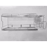 Kệ treo chén đĩa đa năng inox 201