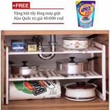 Kệ xếp đa năng để dưới bồn rửa chén + Tặng bột tẩy lồng máy giặt Hàn Quốc
