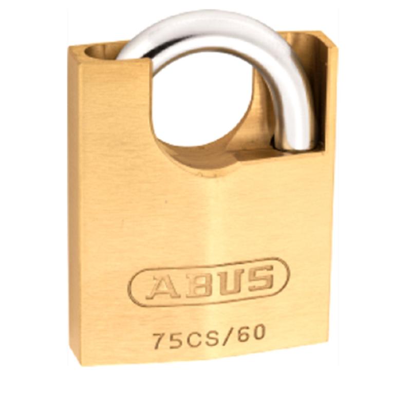Khóa đồng chống cắt chìa vi tính EC ABUS 75CS/60 (Vàng đồng)