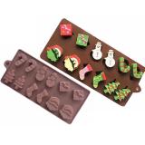 [HCM]Khuôn silicon 12 Cây Thông Chiếc Vớ Noel