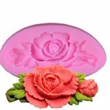 Khuôn silicon 4D hình hoa hồng (KT:7,5 x 4 x 1.3)