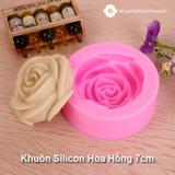 Khuôn silicon 4d hoa hồng 5cm