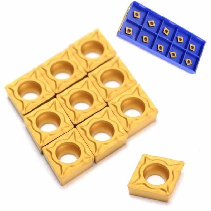 Bảng giá Mua Machifit 10pcs CCMT060204-HM YBC251 Carbide Insert Titanium Coated Carbide Cutter - intl