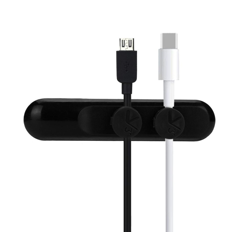 Bảng giá Magnetic Cable Clips Cable Holder Desktop Cable Clip Cord Wire Management BK - intl