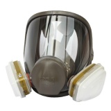 Mặt nạ 6800 bảo hộ phòng độc Và 2 phin lọc 3M 6006 dùng trong môi trường Kiềm, Amoniac,Methilamin, Fromaldehit, HF ( Xám )