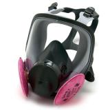 Mặt Nạ Toàn Diện 6800 Và 02 Phin Lọc 2097 Lọc Độc, Khói, Hoá Chất Mùi Độc Hại (Xám Hồng)