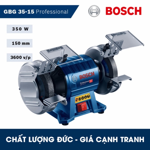 Máy mài để bàn hai đá Bosch GBG 35-15 Professional - HEAVY DUTY - Hãng phân phối chính thức