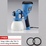 Máy phun sơn đa dụng Haupon TM-71 (Xanh) + Tặng 2 đệm nắp TM-71 (đen)