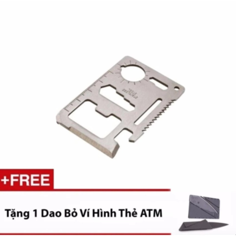 Bảng giá Miếng Thép Kĩ Thuật Đa Năng - MBAC (Bạc) + 1 Bộ Dao Bỏ Túi Hình Thẻ ATM