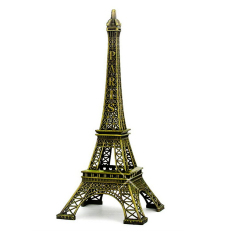 Báo Giá Mô hình tháp Eiffel cao 25 cm (Màu vàng đồng)  