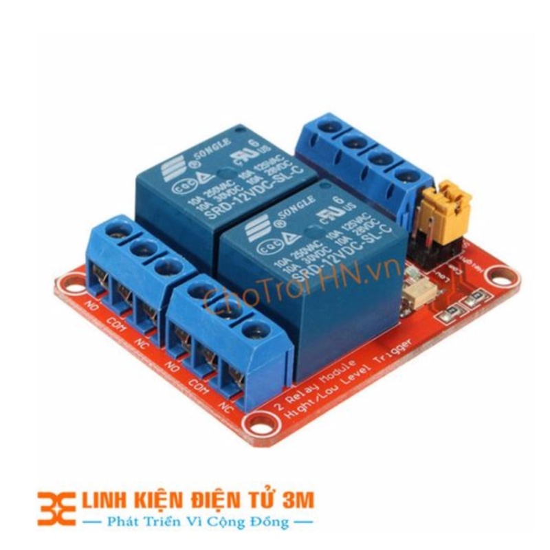 Bảng giá MODULE Relay 12VDC 2 Kênh H/L
