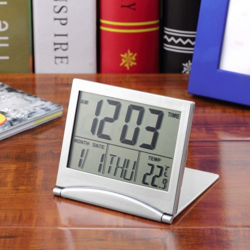 Nơi bán Một Chiếc Đồng Hồ Báo Thức Nhỏ Kỹ Thuật Số LCD Để Bàn, Linh Hoạt Tính Ngày, Giờ, Nhiệt Độ , Có Nhiệt Kế Ở Bên Cạnh - Quốc Tế