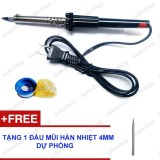 [HCM]MUIHAN-Combo Mỏ hàn RD 60W + Cuộn chì 12g Sn40 và Nhựa thông Tặng Mũi hàn tốt 4mm