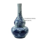 Nậm rượu hồ lô - Gốm sứ Bát Tràng - vẽ hoa sen