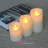 Nến điện tử sinh động cao cấp vỏ sáp chảy 15cm