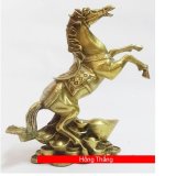 Tượng Ngựa xích thố - bằng đồng thau Việt 1,2kg - 23cmx20cm ( linh vật phong thuỷ, mã đáo thành công)