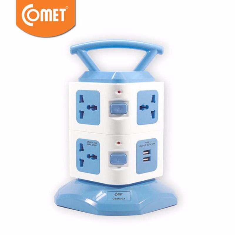 Bảng giá Ổ cắm Comet CES6703 (7 ổ đa năng, 2 ổ USB, dây 3m)