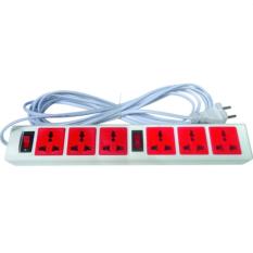 Ổ cắm điện 6 lỗ 2 ct 5m đa năng trường nhật quang cao cấp d6d