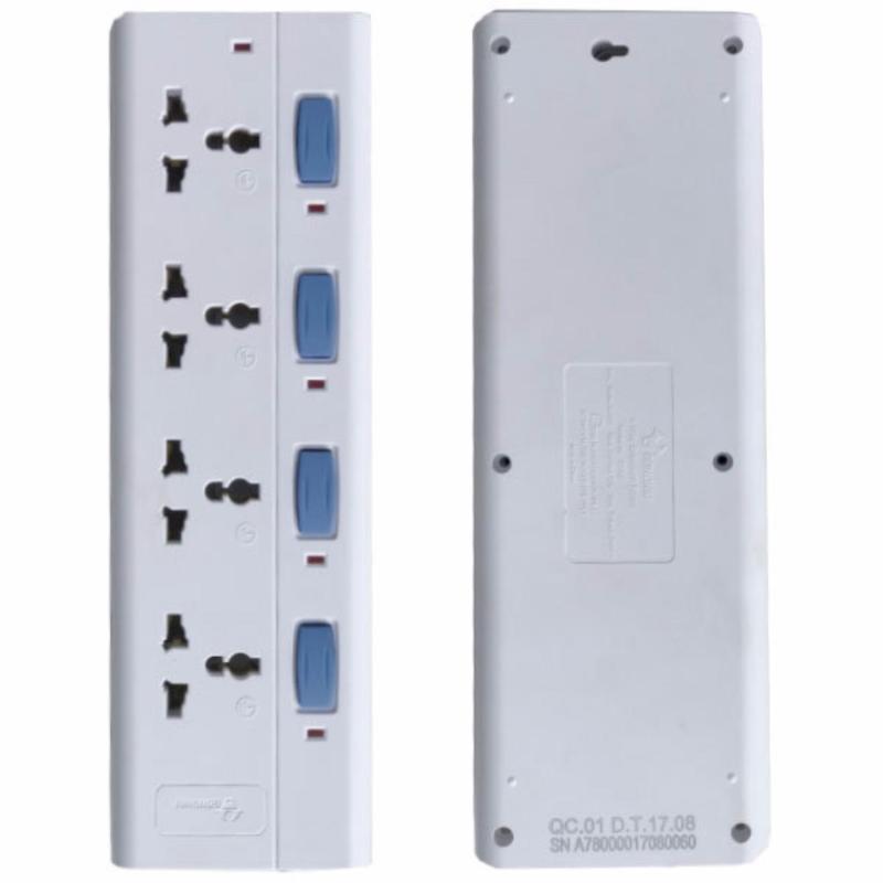 Bảng giá Ổ cắm điện 4 socket đa năng tiếp đất Gongniu - S3040-30