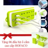 Ổ CẮM ĐIỆN 6 PHÍCH CẮM 3 CỔNG USB  (Tặng 06 đầu bịt ổ cắm)