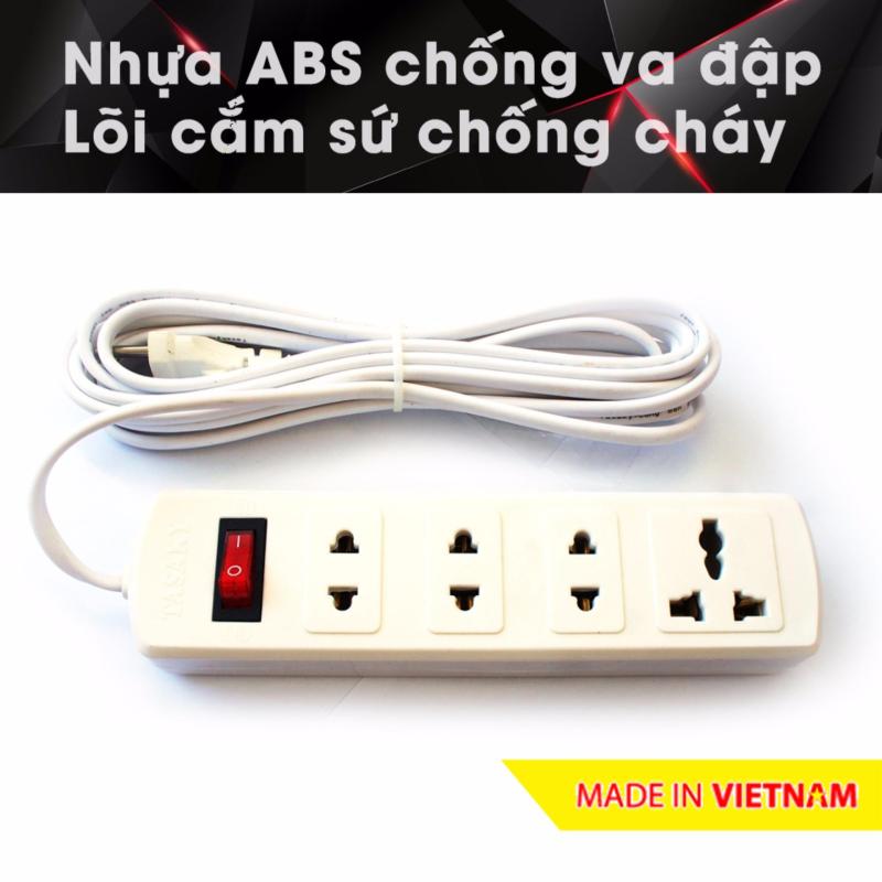 Bảng giá Mua Ổ cắm điện công suất cao chuyên cho bếp điện từ, nhựa ABS, 2.5m 4T3 (Trắng)
