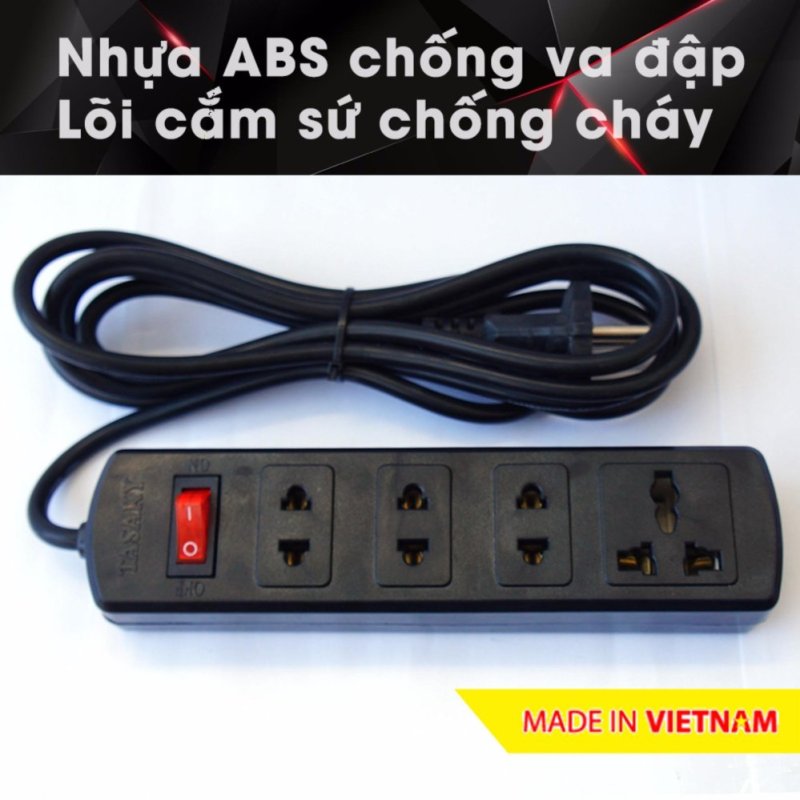 Bảng giá Ổ cắm điện công suất cao chuyên cho bếp điện từ, nhựa ABS, 4.5m 4A5 (Đen)