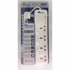 Ổ cắm điện mpower mp343su 4 ổ cắm 3 chân công tắc riêng cho 4 ổ