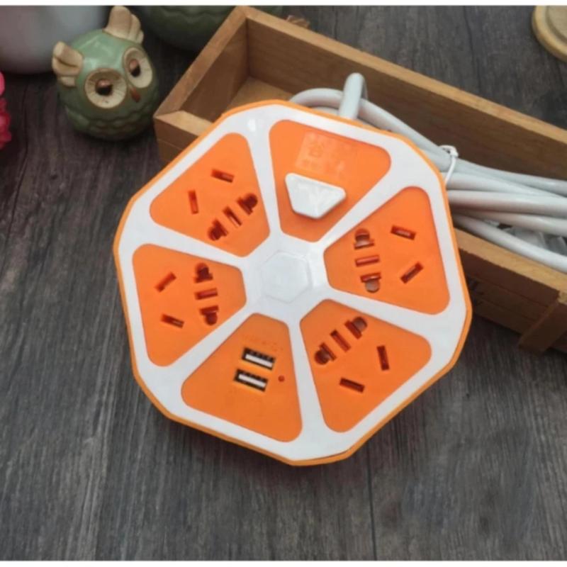 Bảng giá Ổ cắm điện múi cam đa năng(2 cổng USB)