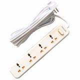Ổ Cắm Điện  Philip 4 Ổ Cắm 3 Chân, 1 Công Tắc Chung Cho 4 Ổ, Dây Dài  5M - Spn1248Wc/74 ( Trắng)