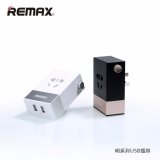 Ổ cắm điện thông minh đa năng 2 cổng sạc USB chống cháy nổ chống sét Remax RM-2U