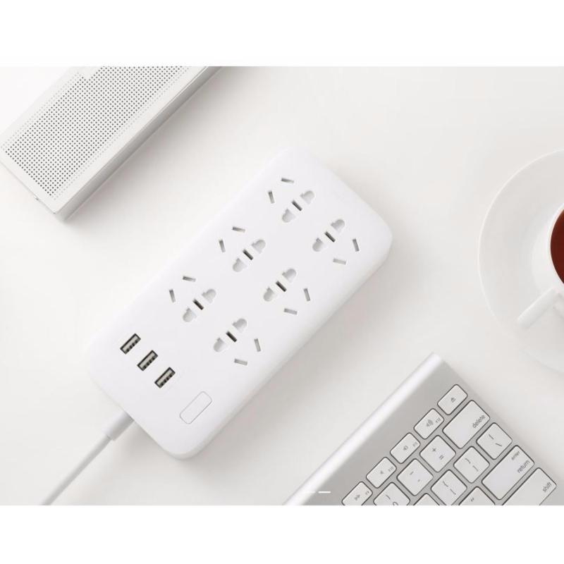 Bảng giá Ổ cắm điện Xiaomi Power Strip hỗ trợ 6 đầu và 3 cồng USB - Màu Trắng
