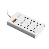 Ổ cắm huntkey szm-604 - đa năng - chống sét - 3 mét