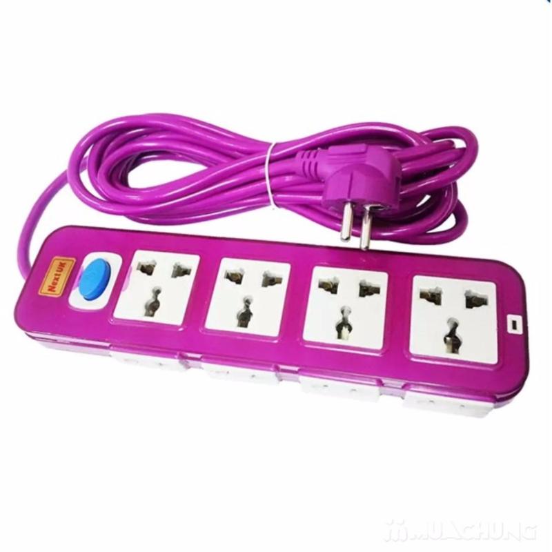 Bảng giá Mua Ổ điện chống giật thông minh 12 trấu cắm( màu hồng tím)
