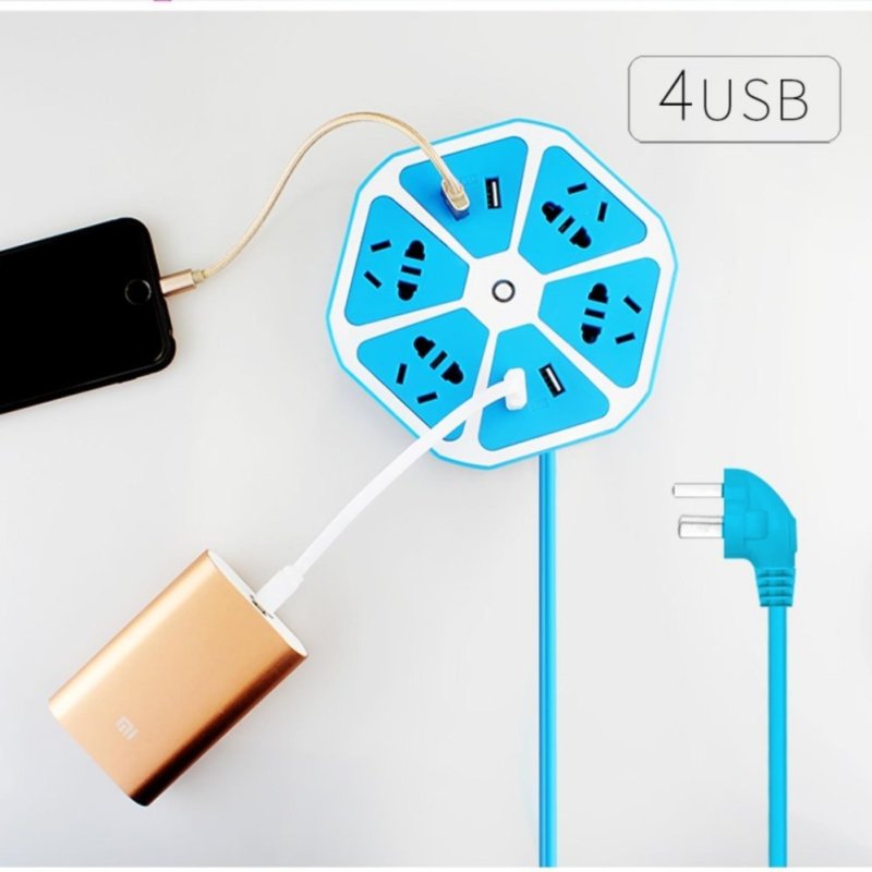 Bảng giá Ổ điện đa năng lục giác 4 cổng USB (BM2017)