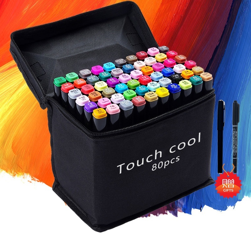 Mua Painting double head color oily Mark Pen Set 80 color students design hand-painted pen - intl