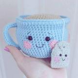 Quà tặng handmade - tách trà móc len