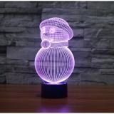 Quà tặng noel 1 - đèn 3d huyền ảo - chiếu sáng 7 màu