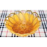 Rổ nhựa giả mây hình tròn đường kính 22cm