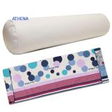 RUỘT GỐI ÔM BÔNG GÒN ATHENA + VỎ GỐI ÔM COTTON THẮNG LỢI 35x100cm ( màu sắc ngẫu nhiên)