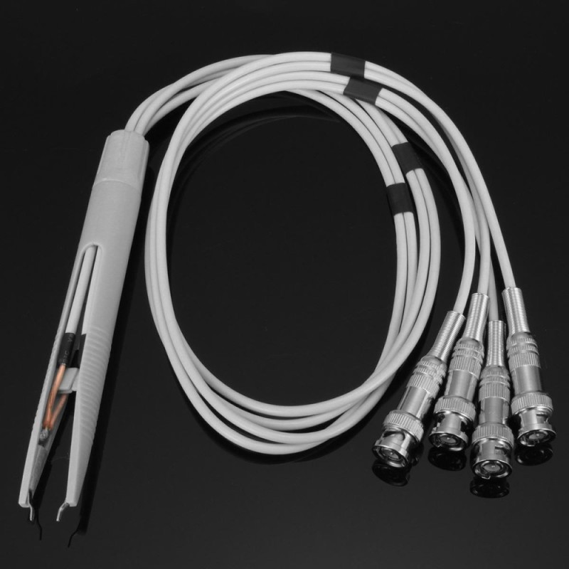 Bảng giá SMD SMT Test Tweezer Clip 4 BNC Test Probe Leads Cable For LCR Meter Terminal - intl
