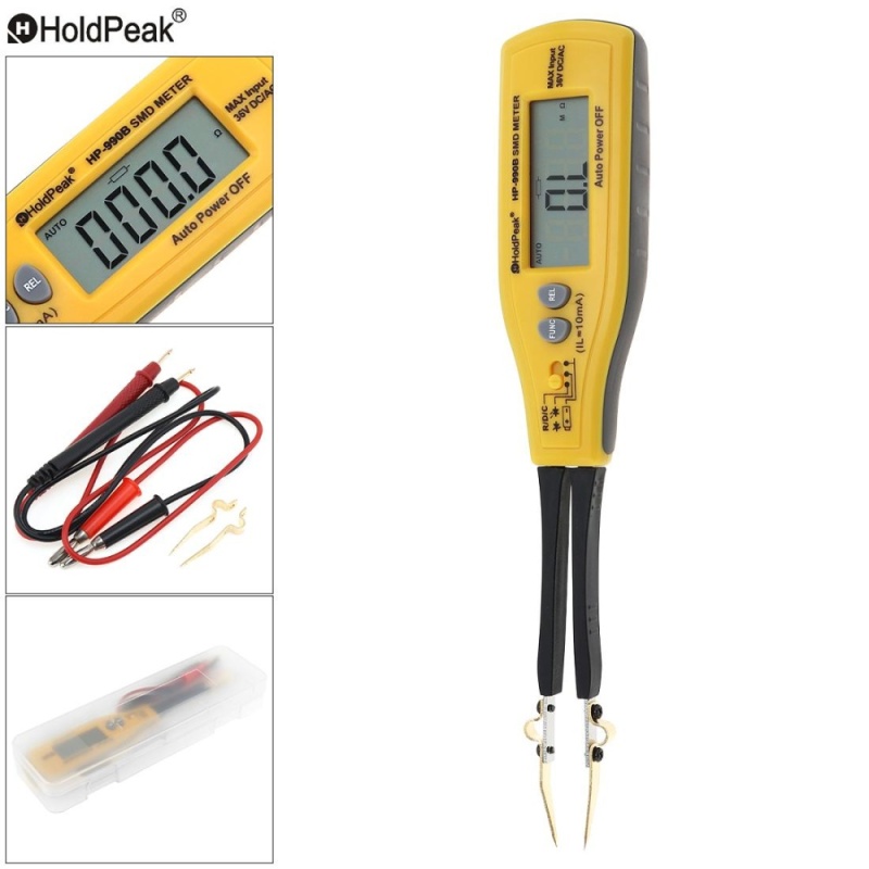 Bảng giá SMD Universal Tester Smart Tweezers Multimeter with Needle Tip Probe Test Leads for Resistor Test / Capacitor Test / Battery Power Test - intl