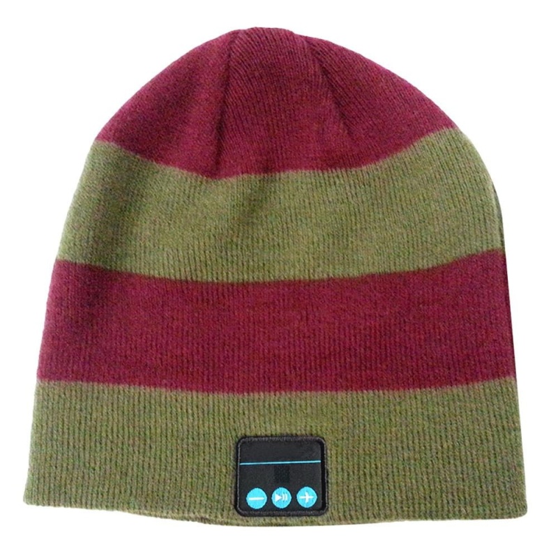 Bảng giá Soft Stripe Hat Wireless Bluetooth Smart Cap Headset Headphone Speaker Mic - intl
