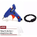 Súng bắn keo Silicon (Xanh) + Tặng 15 cây keo Nến  + vòng tỳ hưu đen