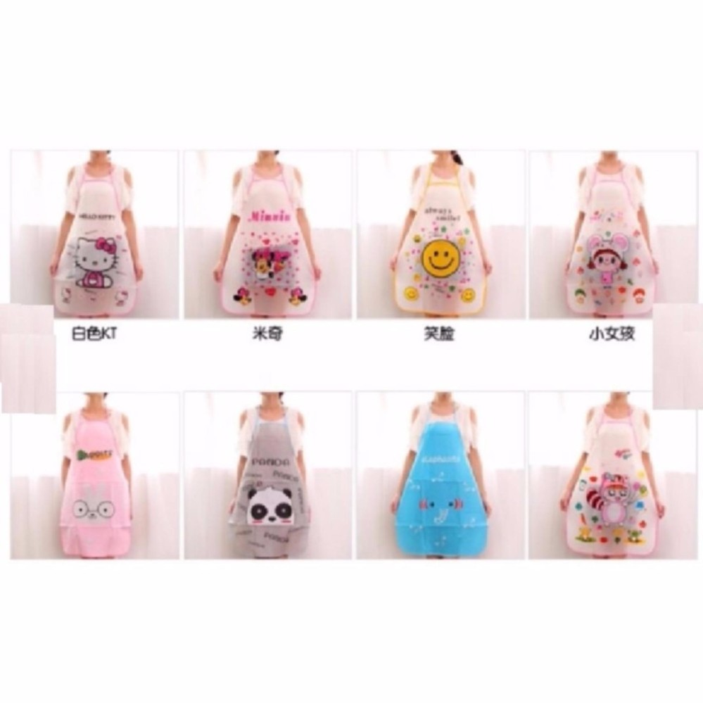 Tạp dề cute hình thú giao họa tiết ngẫu nhiên