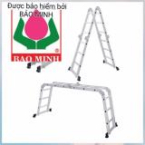 Thang nhôm gấp 4 khúc chân thẳng nikita 3m7