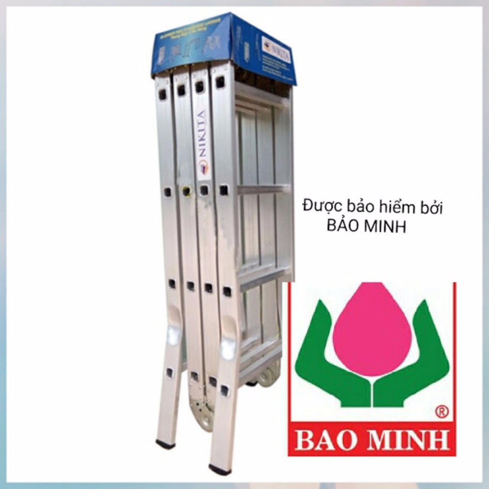 Thang nhôm gấp 4 khúc NIKITA-NKT37