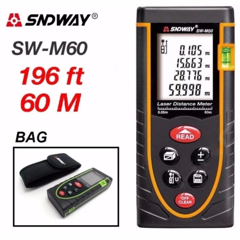 Thước đo laser SNDWAY SW-M60 phạm vi đo 60m