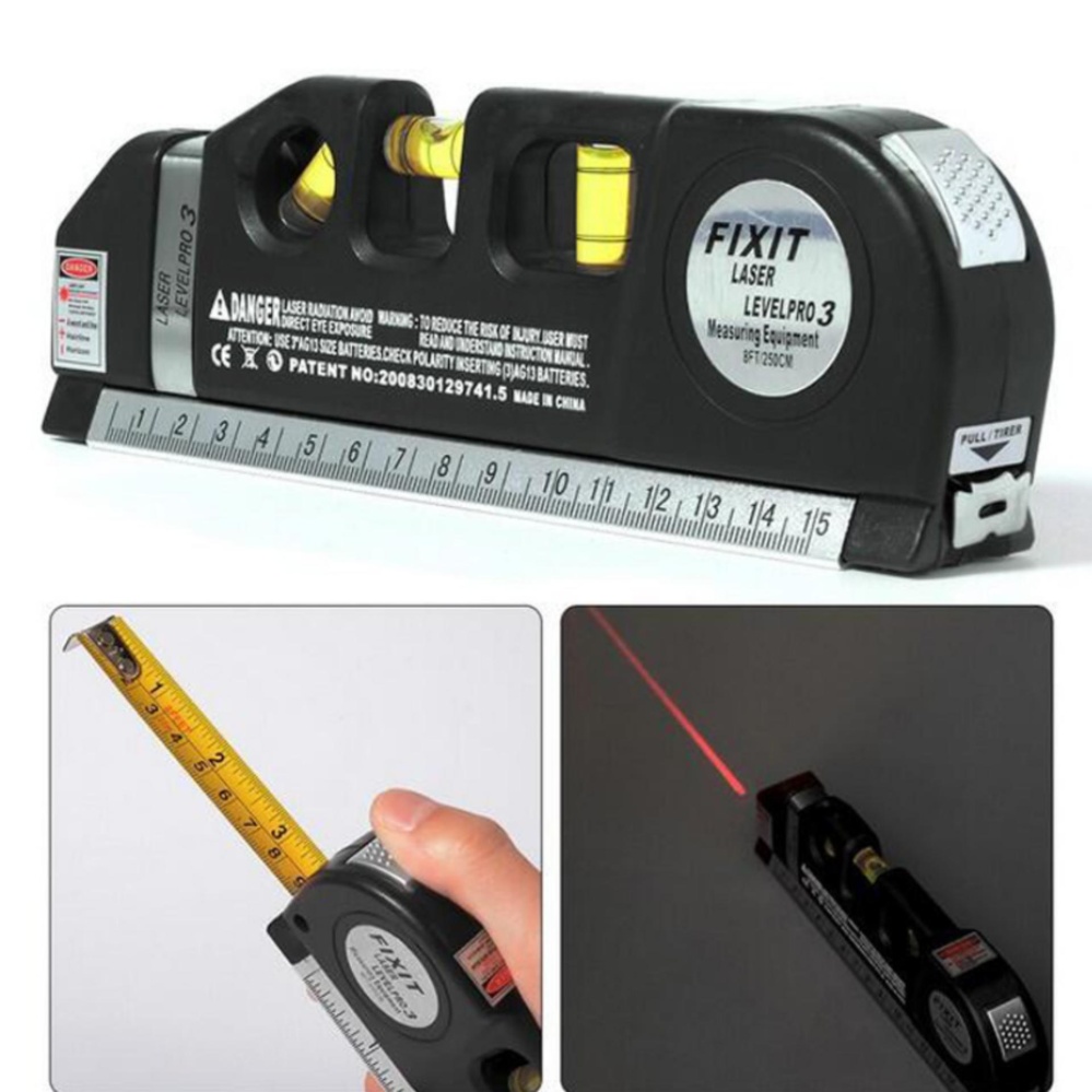 Thước nI vô laser đa năng cân bằng kèm thước kéo 2,5m 206418 - không thể rẻ hơn -206418 -HQSTORE