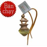 Tinh dầu treo sả chanh 10ml khử mùi và làm thơm phòng tắm Viện nông nghiệp (nắp gỗ tròn)
